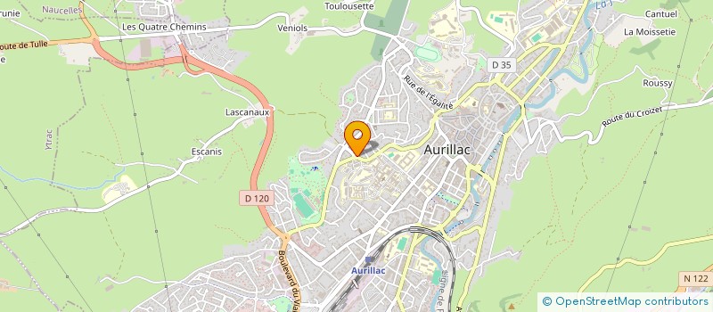 localisation de l'entreprise SCI PIJE à AURILLAC
