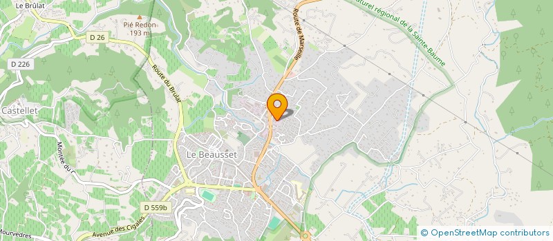 localisation de l'entreprise SCI PIJEAUD  LE BEAUSSET