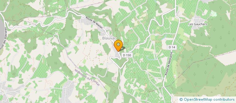 localisation de l'entreprise SCI PIJERA  BLAUVAC