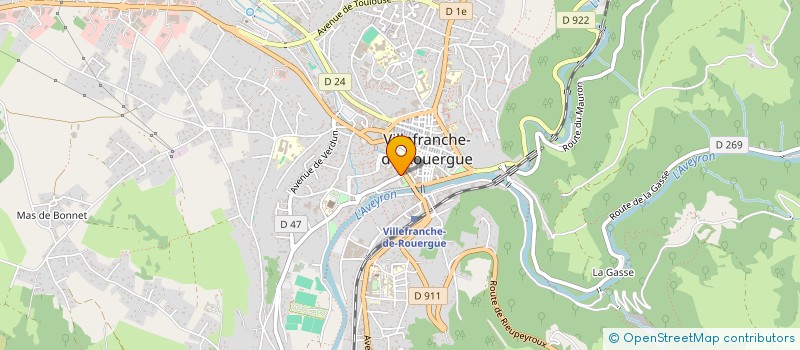 localisation de l'entreprise SCI PIJET  VILLEFRANCHE-DE-ROUERGUE