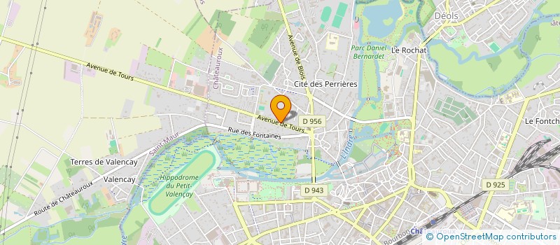 localisation de l'entreprise SCI PIJO  CHATEAUROUX