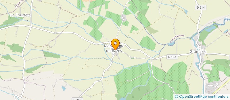 localisation de l'entreprise SCI PIJOULET  MAZEROLLES DU RAZES