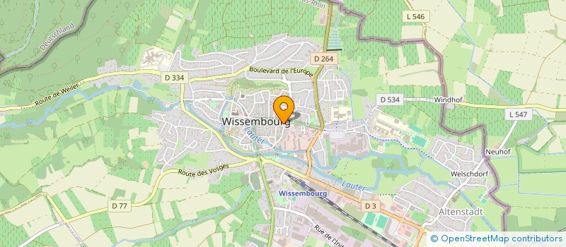 localisation de l'entreprise SCI PILA  WISSEMBOURG