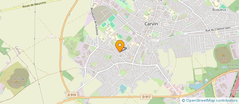 localisation de l'entreprise SCI PILARI  CARVIN