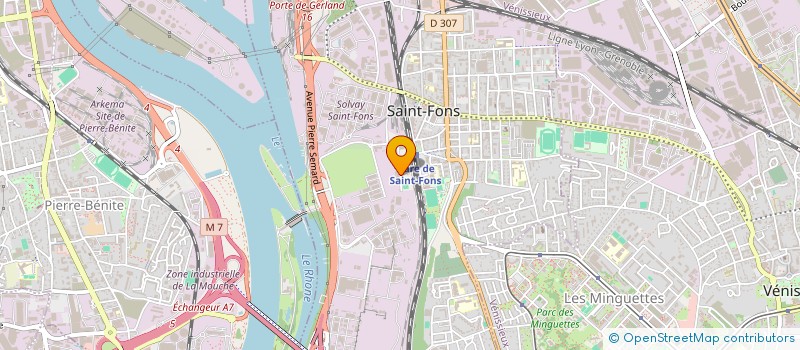 localisation de l'entreprise SCI PILARO à SAINT-FONS
