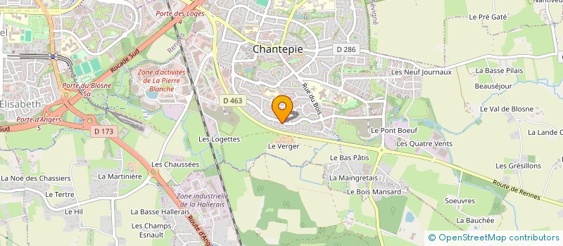 localisation de l'entreprise SCI PILATE IMMO à CHANTEPIE