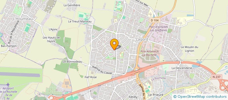 localisation de l'entreprise SCI PILAUMALI  LAGORD