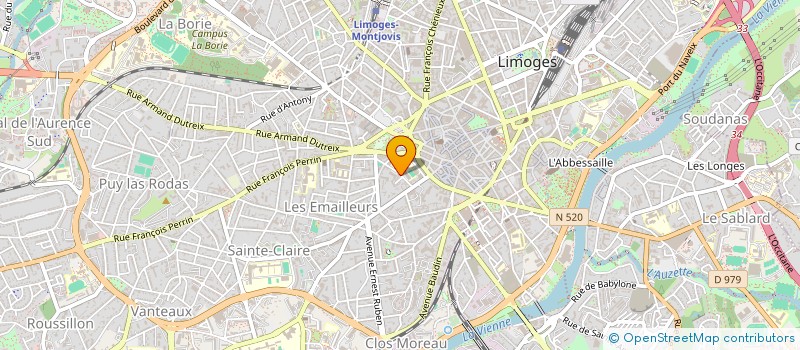 localisation de l'entreprise SCI PILC à LIMOGES