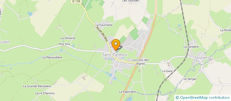 localisation de l'entreprise SCI PILCLEM  SAINT-PARDOUX-SOUTIERS