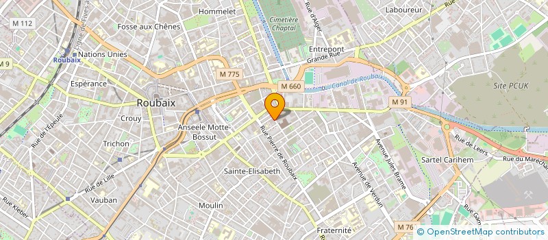 localisation de l'entreprise SCI PILE OU FACE  ROUBAIX