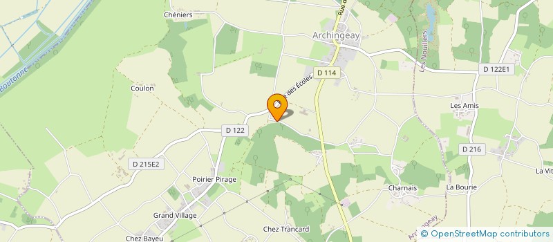 localisation de l'entreprise SCI PILET  ARCHINGEAY