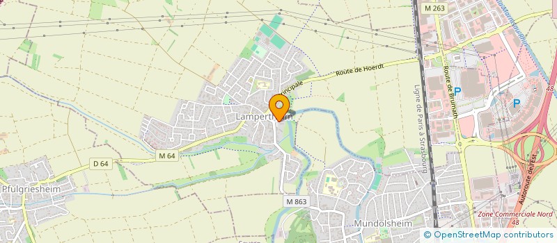 localisation de l'entreprise SCI PILGREEN  LAMPERTHEIM