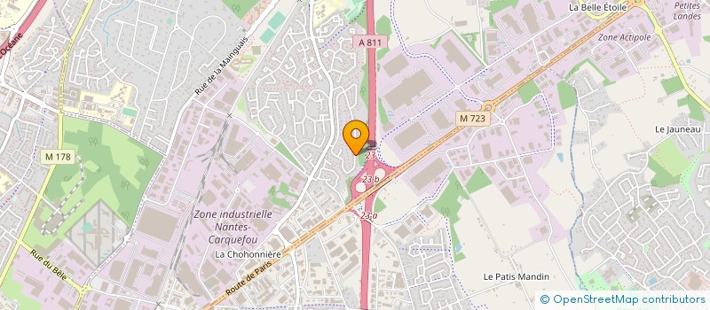 localisation de l'entreprise SCI PILI  CARQUEFOU