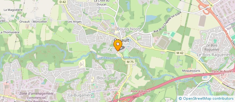localisation de l'entreprise SCI PILIERS DE LA CHAUVINIERE à ORVAULT