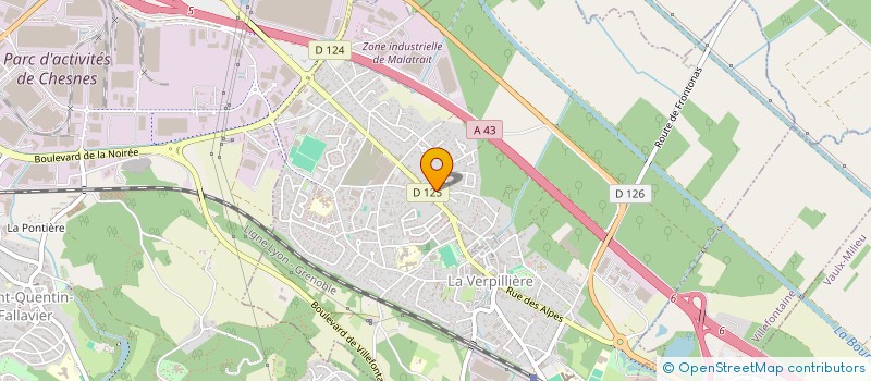 localisation de l'entreprise SCI PILMIC  LA VERPILLIERE