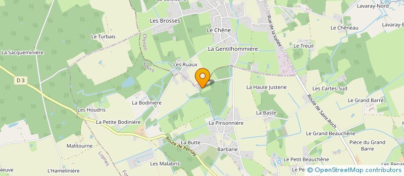 localisation de l'entreprise SCI PILOU TREFLE à FONDETTES