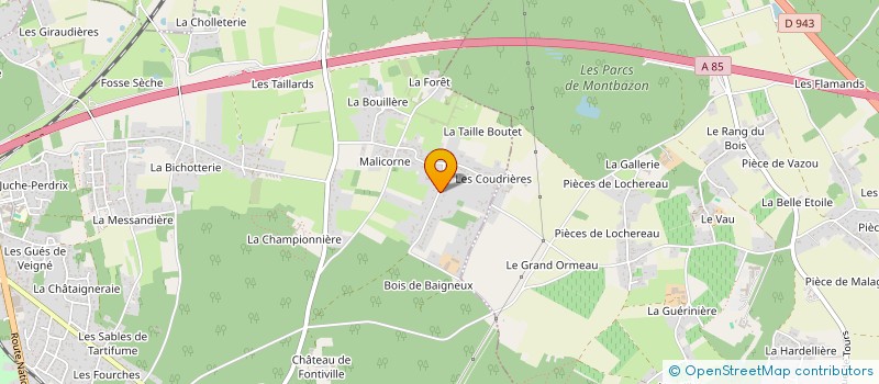 localisation de l'entreprise SCI PILOUA à VEIGNE