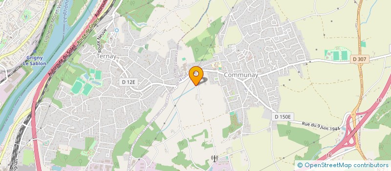 localisation de l'entreprise SCI PILSIN GERLAND  COMMUNAY