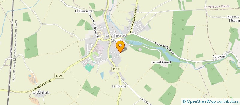 localisation de l'entreprise SCI PILUMA  LA VILLE-AUX-CLERCS