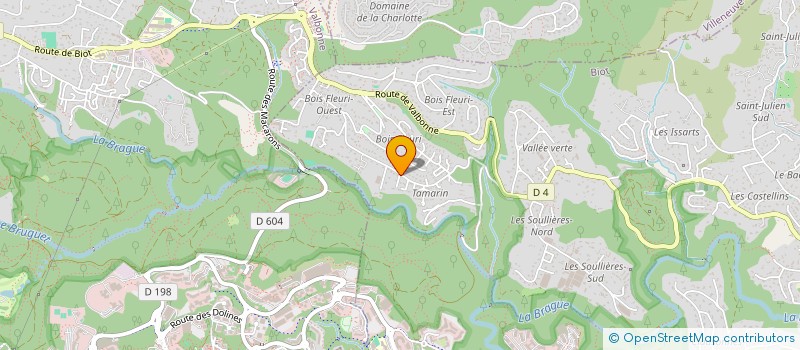 localisation de l'entreprise SCI PIM'S  BIOT