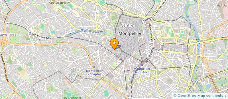 localisation de l'entreprise SCI PIMA à MONTPELLIER