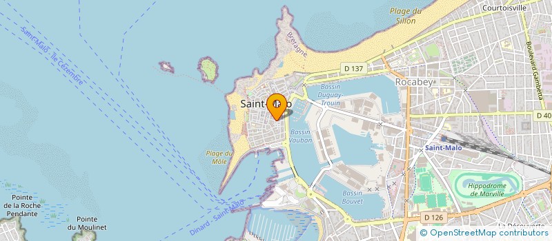 localisation de l'entreprise SCI PIMAG  SAINT-MALO