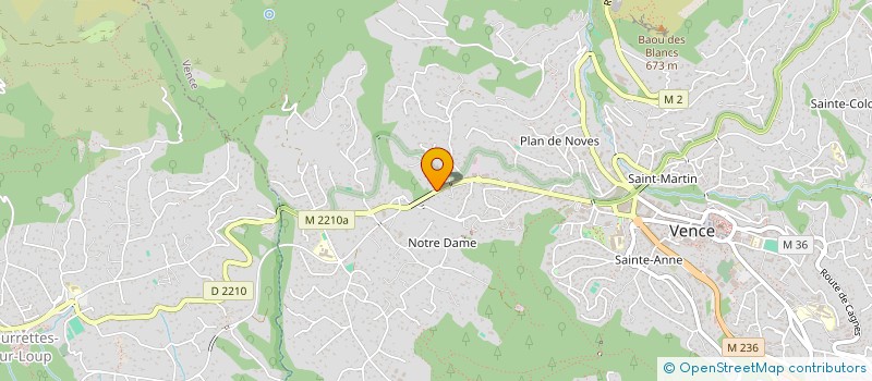 localisation de l'entreprise SCI PIMANICE  VENCE