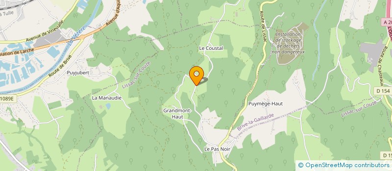 localisation de l'entreprise SCI PIMEPIDO  LISSAC-SUR-COUZE