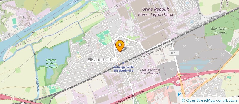 localisation de l'entreprise SCI PIMO  AUBERGENVILLE