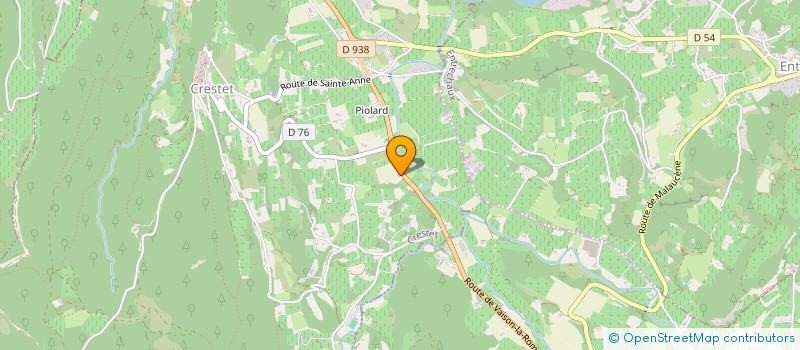 localisation de l'entreprise SCI PIMO  CRESTET