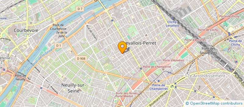 localisation de l'entreprise SCI PIMONT à LEVALLOIS-PERRET