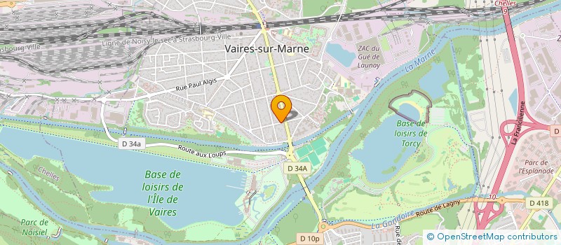 localisation de l'entreprise SCI PIMOPOLIS  VAIRES-SUR-MARNE