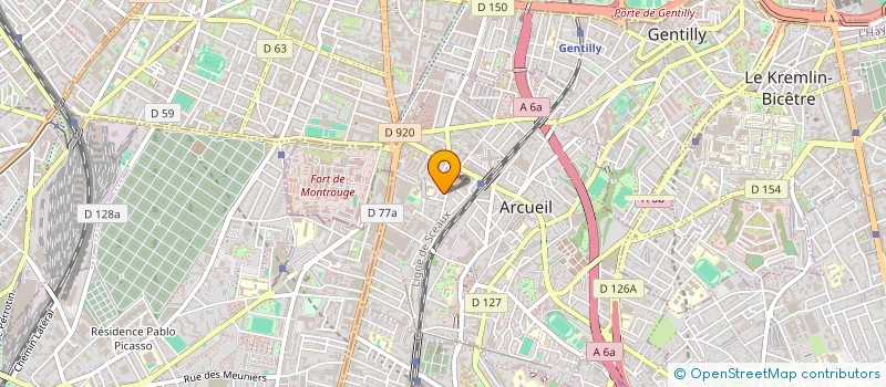 localisation de l'entreprise SCI PIMOUSSE  ARCUEIL