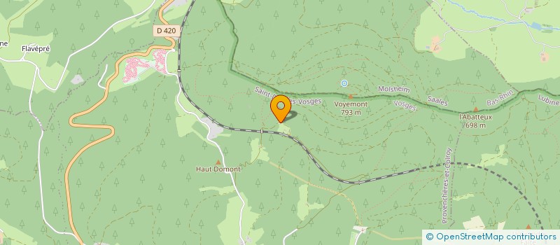 localisation de l'entreprise SCI PIMPRENELLE  PROVENCHERES-ET-COLROY