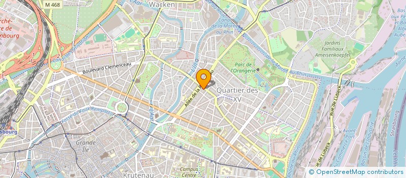 localisation de l'entreprise SCI PIMSO  STRASBOURG