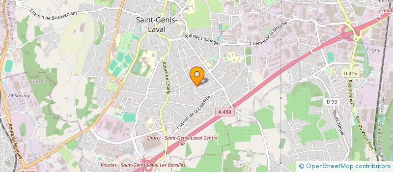 localisation de l'entreprise SCI PINAUD  SAINT-GENIS-LAVAL