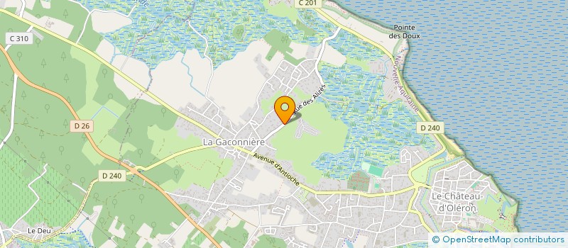 localisation de l'entreprise SCI PINAUD  LE CHATEAU-D'OLERON