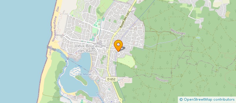 localisation de l'entreprise SCI PINDORLE  VIEUX-BOUCAU-LES-BAINS