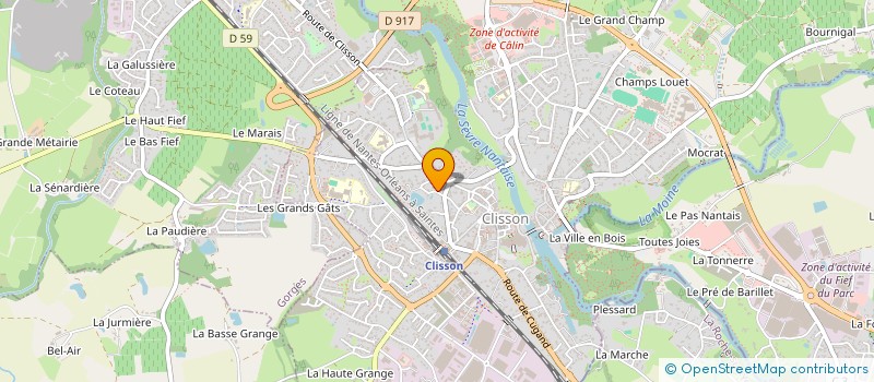 localisation de l'entreprise SCI PINEAU 2000  CLISSON