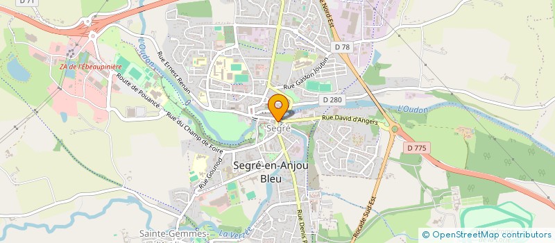 localisation de l'entreprise SCI PINEAU à SEGRE-EN-ANJOU BLEU