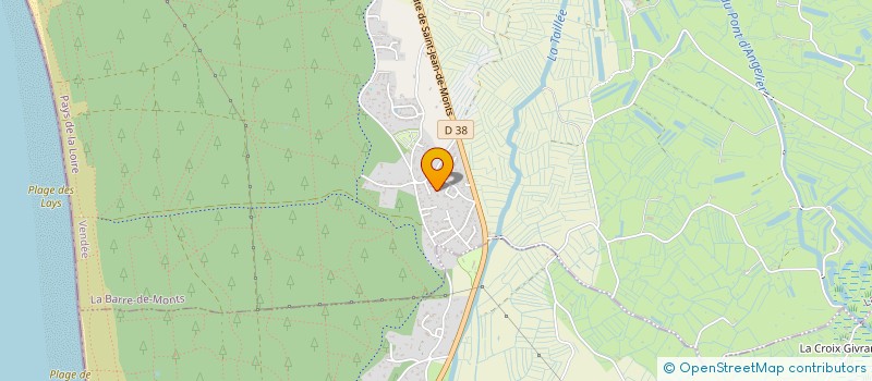 localisation de l'entreprise SCI PINEAU  LA BARRE-DE-MONTS