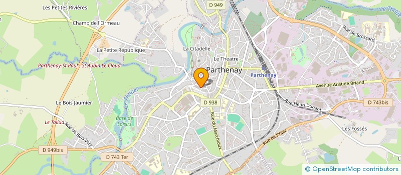 localisation de l'entreprise SCI PINEAU GUILBOT  PARTHENAY