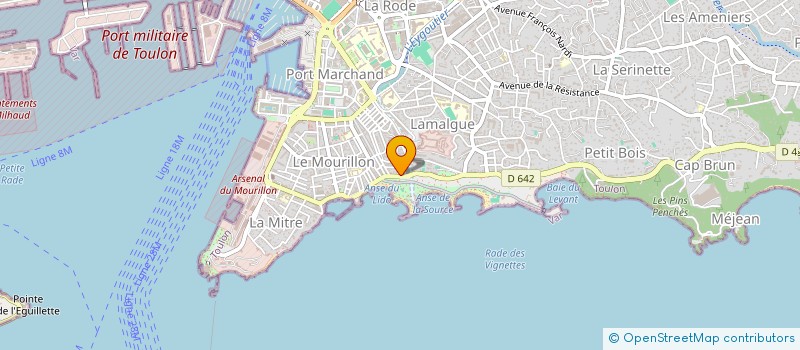 localisation de l'entreprise SCI PINEDE  TOULON