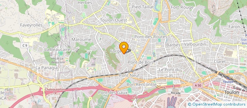 localisation de l'entreprise SCI PINEL  TOULON