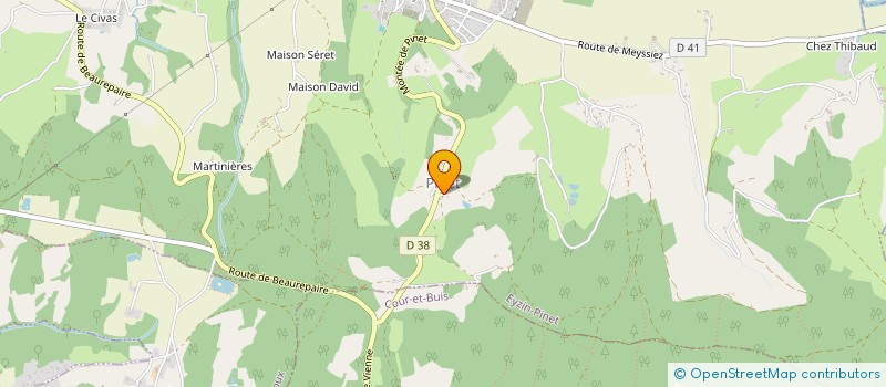 localisation de l'entreprise SCI PINET  EYZIN-PINET