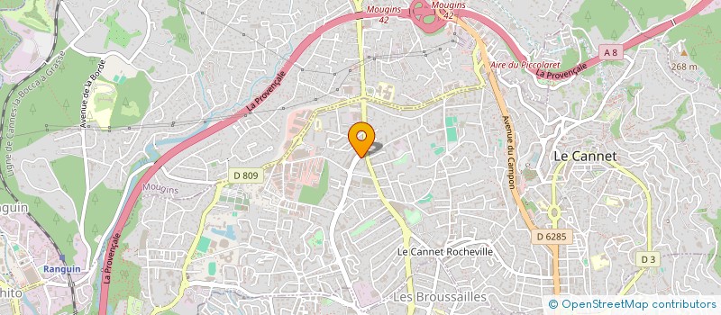 localisation de l'entreprise SCI PINET à LE CANNET