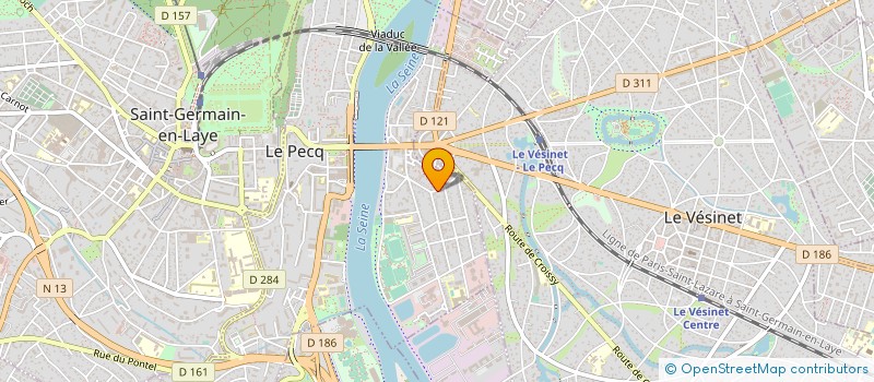 localisation de l'entreprise SCI PINGQIANG  LE PECQ