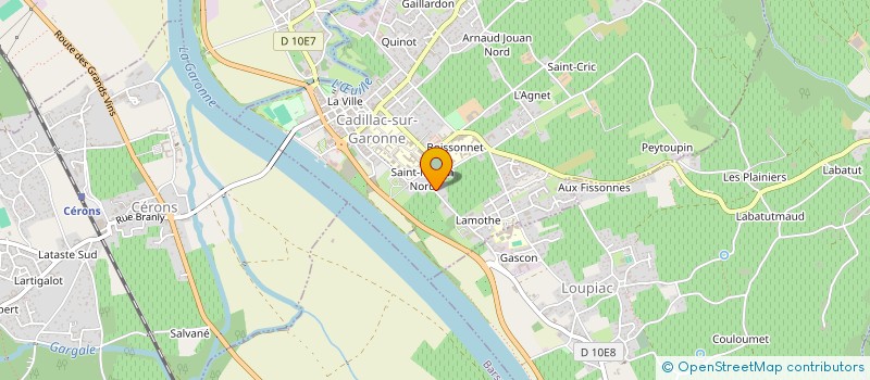 localisation de l'entreprise SCI PINI  CADILLAC-SUR-GARONNE