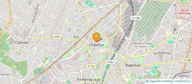 localisation de l'entreprise SCI PINICO  CHATILLON