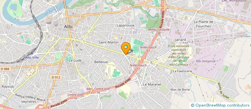 localisation de l'entreprise SCI PINIER à ALBI